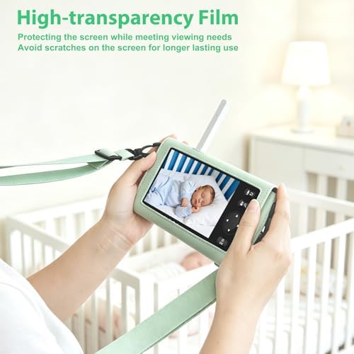 HelloBaby 5" Green Baby Monitor Case - Compatible with HB6550 Monitor, Waterproof-Resistant Green Travel Case with Carrying Strap - Scratch-Resistant Storage for Portable Baby Monitoring - Image 4
