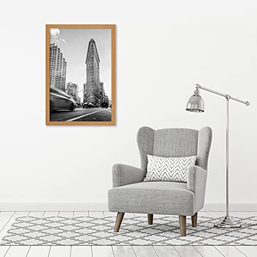Americanflat 24x36 Poster Frame - Dark Oak Engineered Wood with Polished Plexiglass - Wide Picture Frame for Vertical or Horizontal Wall Display - Epic Collection - Dark Oak - Image 5