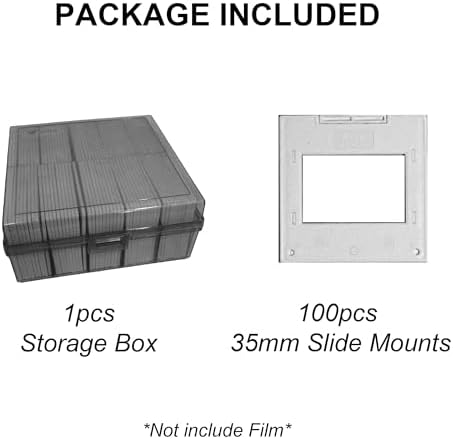 Plastic Slide Mounts 35mm-100 Pcs Includes Storage Box - Image 3