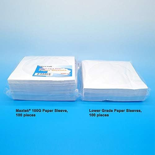 200 Pack Maxtek Premium White Paper CD DVD Sleeves Envelope with Window Cut Out and Flap, 100 GSM Paper. - Image 3