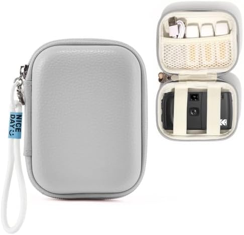 Carrying Case for KODAK EC35 35mm Film Camera, PU Storage Bag with Lanyards for KODAK EC35,Grey by Unknown