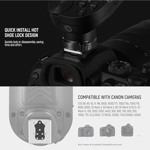 NEEWER Upgraded QPRO-C TTL Wireless Flash Trigger Compatible with Canon - Image 7