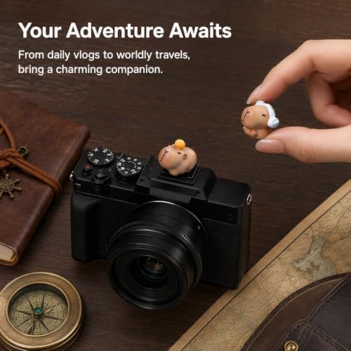Camera Hot Shoe Cover, Cartoon Hot Shoe Cap, Hot Shoe Protector Compatible with Sony Fujifilm Fuji Canon Nikon Pentax Leical Panasonic (2pcs Sauna Capybara) - Image 4