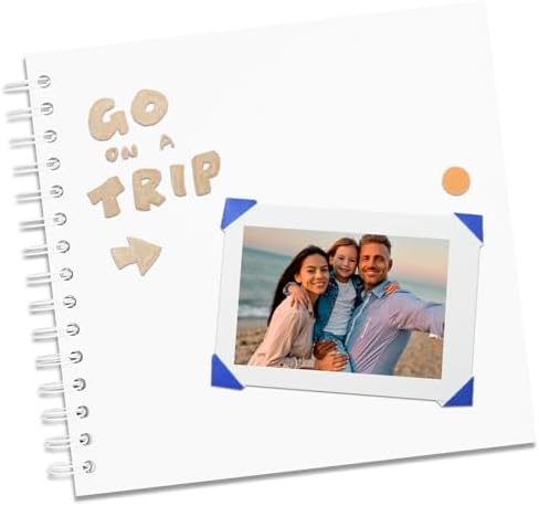 DIY Scrapbook Photo Album,40 Pages,10x10 Inch,White - Image 3