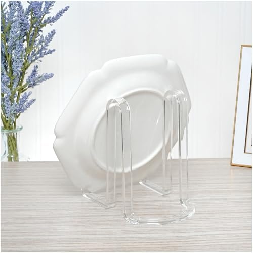 Plymor Clear Acrylic Ribbon-Style Display Easel, 6.125" H x 4" W x 6.5" D (12 Pack) - Image 3