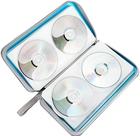 Siveit CD DVD Cases 96 Capacity Disc Storage Binder for Car(Sky Blue) - Image 5