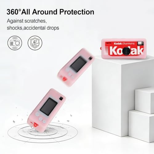 BOVKE Silicone Case for KODAK CHARMERA Keychain Digital Camera, Transparent - Image 5