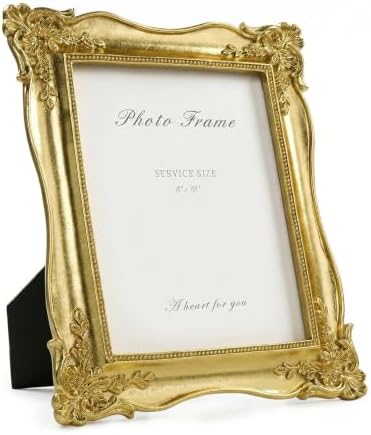 Cuspin 8x10 Vintage Gold Picture Frame, Ornate Antique Resin Photo Frame by Cuspin