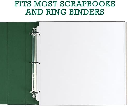 Samsill Scrapbook Refill Pages 12x12 Inch, 100 Pack, Fits 3 Ring Scrapbook Binders and 12x12 Photo Albums, Top-Loading, Heavy-Duty, Holds 2 Pages, Super Clear - Image 3