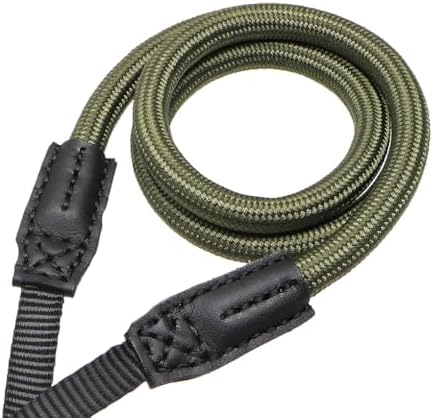 Quick Release Camera Neck Strap Shoulder Strap Belt for Mirrorless Digital Cameras Climbing Rope with Quick Release QD Loops Connector with O-Ring Adjustable Length 30-53inch Green - Image 5