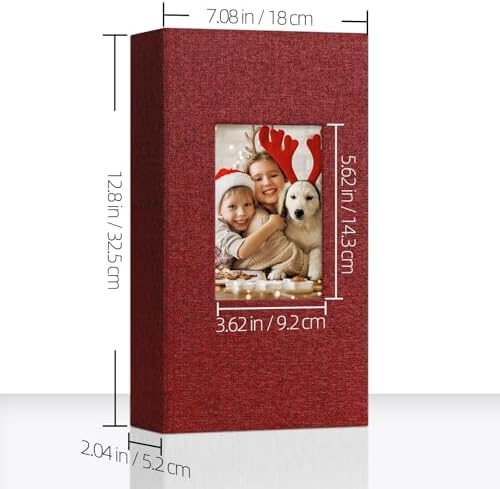 Vienrose 4x6 Photo Album, 2 Pack, 600 Photos, Red - Image 2