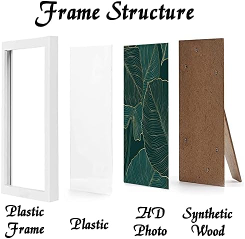 White 8.5x11 Picture Frame Set of 3, Lightweight Sturdy Gallery Wall Decor - Image 2