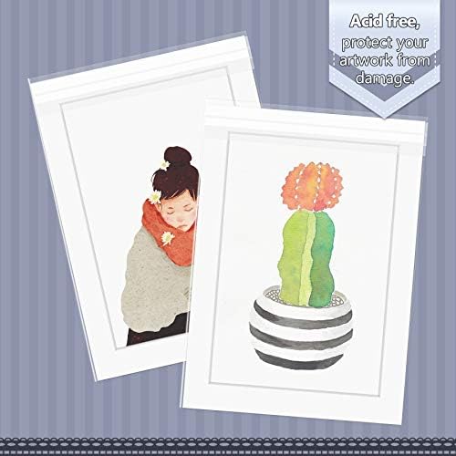 Golden State Art 5x7 Inch Crystal Sealed Clear Plastic Sleeves,100 Pack - Image 4