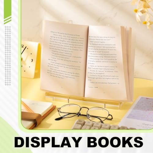 CroBlissful Acrylic Display Stand 8 x 3.5 x 8 Inch Tabletop Clear Easel - Image 5