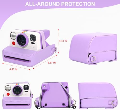 Camera Case for Polaroid Now/Now+ Gen2/3 Instant Film Camera,Purple - Image 4