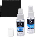 Camkix Lens and Screen Cleaning Kit - 2X Cleaning Spray 2X Microfiber Cloth - Perfect to Clean The Lens of Your DSLR and Compatible with Your Camera, Smartphone, Tablet, Notebook, etc. by CamKix