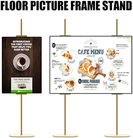 56" Adjustable Floor Picture Frame Stand, Easel Stands for Display - Image 2