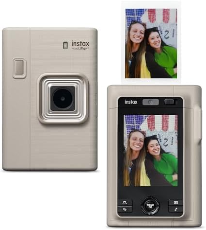 FUJIFILM instax mini LiPlay+ Hybrid Instant Camera - Sand Beige by FUJIFILM