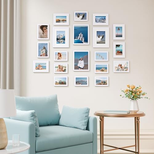 Vittanly 20 Pack Picture Frames Collage Wall Decor, White - Image 3