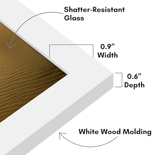 Americanflat 9x12 Picture Frame - Engineered Wood - White - Image 3