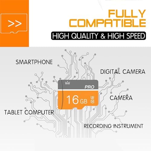 16GB Memory Card,Micro Card with Adapter Class 10 High Speed for Camera,Smartphone,Tablet,Personal Computer - Image 6