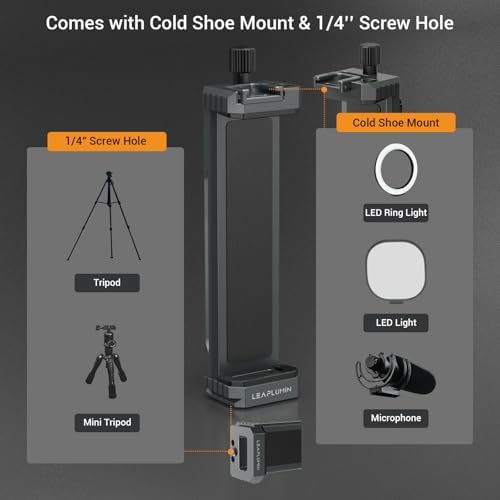 Tripod Mount Adapter for iPad, Aluminum Tripod Mount Holder for Tablet,Tablet Tripod Mount with 1/4" Screw,Universal Tripod Mount for iPad mini,Compatible with 4.7"-12.9" Most Tablet - Image 4