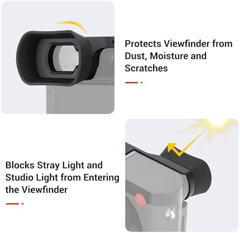 JJC Silicone Eyecup Viewfinder for Leica Q3 43 & Q3 with Extended Design - Image 3
