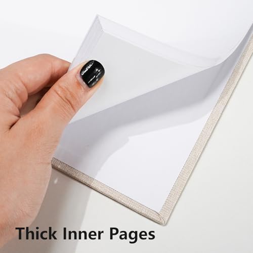 10x10 Inch Scrapbook DIY Photo Album, 20 Sheets (40 Pages), Beige - Image 4