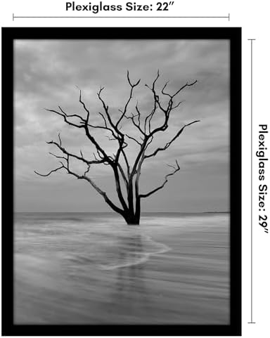 Americanflat 22x29 Poster Frame - Engineered Wood - Black - Image 2