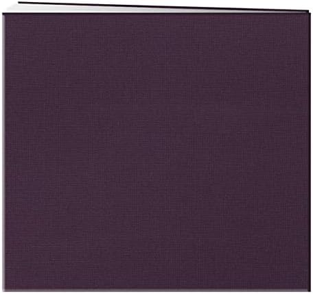 Pioneer Photo Albums Fabric Frame Cover Post Bound Scrapbook, 8"x8", Wildberry Purple - Image 2