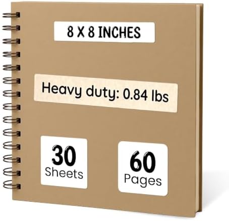 8x8 Modern Shop Scrapbook Album| Hardcover & Extra Thick- 210gsm 60 page by ModernShop