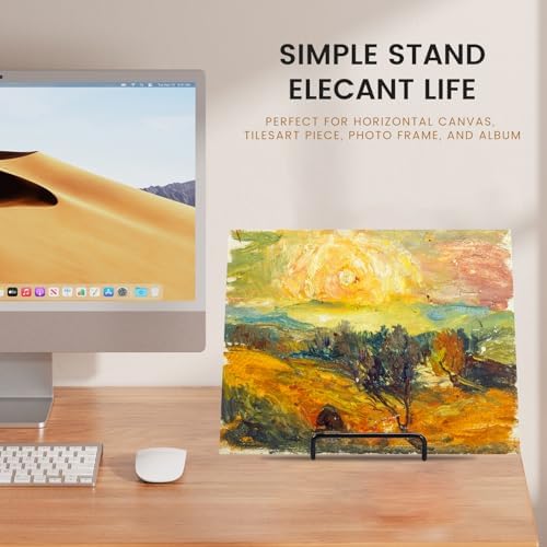 12 Pack 6 Inch Plate Stands for Display,Book Display Stand,Black Metal Decorative Plate Stand,Small Easels for Display,Suitable for Books, Desktop Art, Images, Photos,and Collages - Image 7