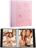 Artmag Small Photo Album 4x6 2 Pack, Each Pack with 26 Clear Pages Holds 52 Vertical Photos for 4x6 Picturs, Artwork or Postcards Storage (Pink) by Artmag