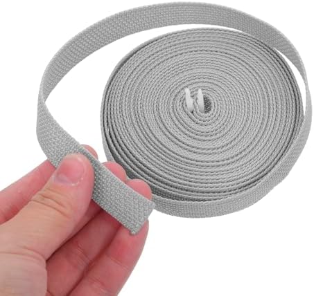 1 Roll Roller Shutter Replacement Belt - Grey Roller Blind Webbing Strap - 14mm Wide, 16.4ft Long Window Winder Accessory for Home Window Lift Repair - Image 6