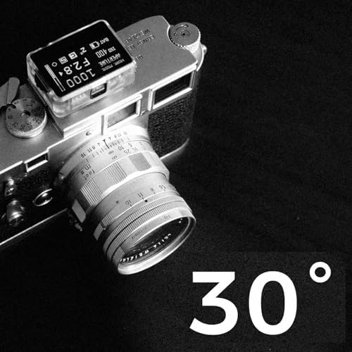 Rechargeable Camera Light Meter, 30° FOV Digital Photography Exposure Meter, Cold Shoe Mount, Large OLED Screen, Dual Metering Modes, for Vintage Film Cameras - Image 3