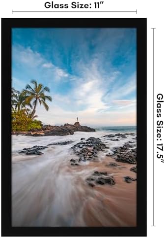 Americanflat 11x17.5 Picture Frame - Engineered Wood - Black - Image 2