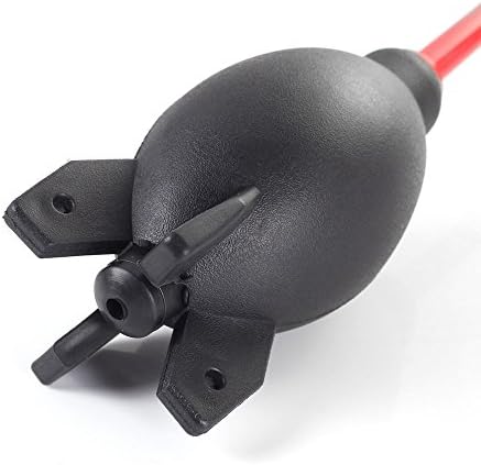 FocusFoto PRO 6.6 Inch Rubber Rocket Air Blower Duster Cleaner Dust Cleaning for DSLR Camera CCD Lens Keyboard Red - Image 7