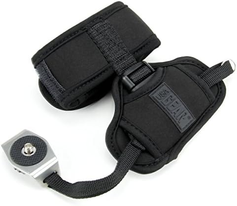 USA GEAR DualGRIP Professional Grip Camera Wrist Hand Strap with Neoprene Design and Metal Plate - Compatible with Canon, Fujifilm, Nikon, Sony, and more DSLR, Mirrorless, Point & Shoot Camera (Black) - Image 4