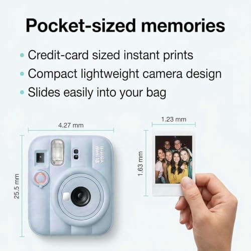 Fujifilm Instax Mini 13 Blue Instant Camera with 20-Sheet Film Set - Image 5