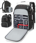 BAGSMART Camera Bag for Photographers Professional Fits up to 15.6" Laptop by BAGSMART