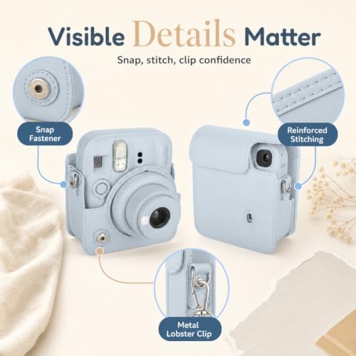 Fujifilm Instax Mini 13 Instant Camera Frost Blue + MiniMate Accessory Bundle with Custom Case + Fuji Instax Film Value Pack (40 Sheets) & Photo Album - Image 7