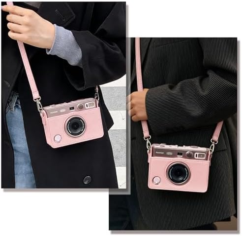 CAIYOULE Camera Case for Instax Mini EVO Instant Film Camera, Gentle Rose - Image 7