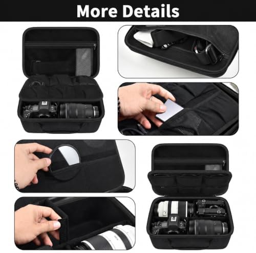 Camera Case for Canon/for Sony/for Nikon DSLR SLR Cameras, Large Capacity - Image 3