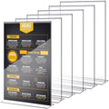Shellwei 6 Pcs 11 x 14'' Acrylic Sign Holder Clear Acrylic Picture Frame Vertical Table Top Frame with Stand Double Sided T Shape Flyer Holder for Paper Menu Photo Restaurant Office Home by Shellwei