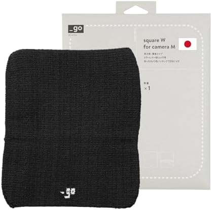 Camera Cover, Square W, Made in Japan, M size, Dark Gray by PACKINGKNIT_GO