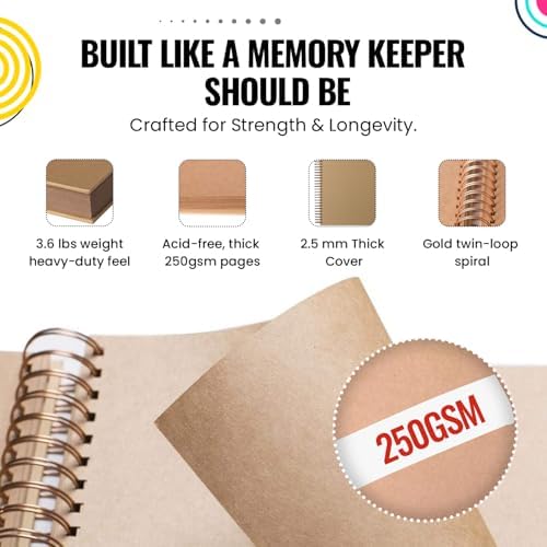 12x12 Modern Shop Scrapbook Album| Hardcover & Extra Thick- 250gsm 100 page - Image 2