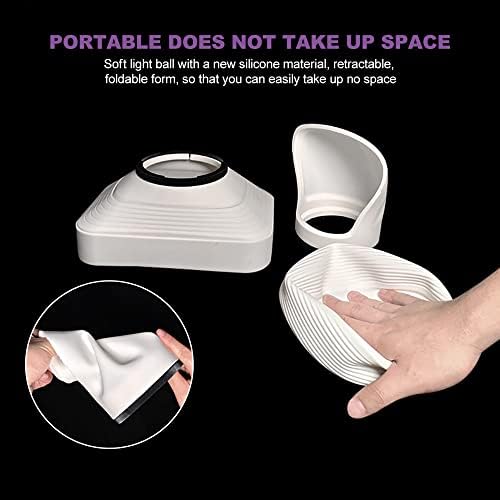 Photography Lighting Flash Diffuser Set, LENSGO Professional Flash Kit Flash Diffuser Modifier Bundle Diffusion Dome for All Square and Round Head Lights for Superior Light Control(D235) - Image 4
