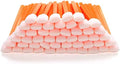 AAwipes Foam Sticks Cleaning Swabs (50 pcs 5.25" Large Rectangular Foam Tips, Orange) Cleanroom Cleaning Swab Sponge Stick for Inkjet Printer, Optical Instruments, General Cleaning (C714C) by AAWipes
