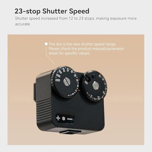Light Meter Photography, Light Meter for Vintage Camera, Real-time Metering Tool, 23 Shutter Gears, Adjustable Cold Shoe Interface,for Vintage Cameras - Image 4