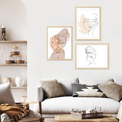 Picture Frame, Set of 6 12x16 Natural, Poster Frame with Plexiglass, Wall Mount, Ideal Gift for Any Occasion - Image 2